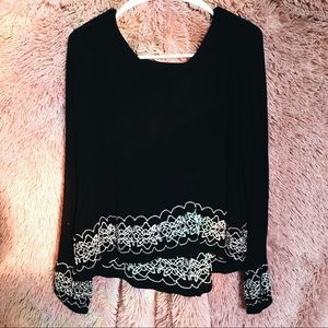 Patrons Of Peace bell sleeve top